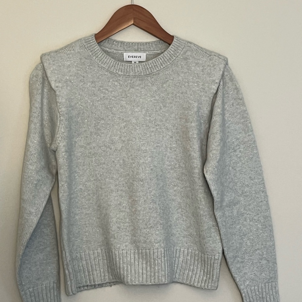 Evereve Light Gray Silver Sweater